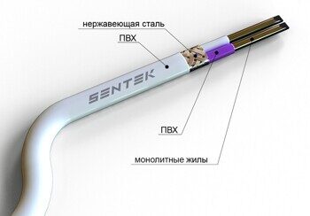 ПТВЭВ (Провод термоэлектродный экранированный с поливинилхлоридной изоляцией в поливинилхлоридной оболочке)